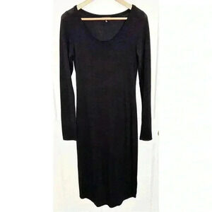 WILFRED Free Black Midi Dress Size M